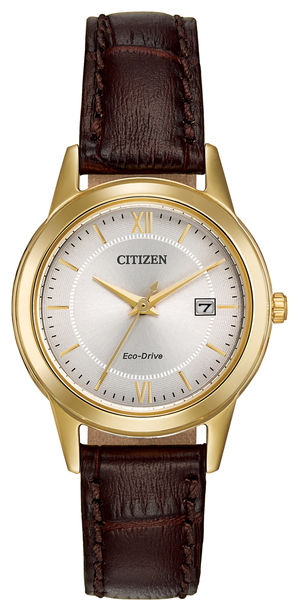 Ladies Stainless Steel Gold Tone Citizen Eco-Drive Watch
