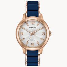 Load image into Gallery viewer, Stainless Steel Rose Tone Citizen Eco-Drive Watch
