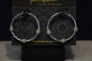 John Medeiros Beaded Collection Hoop Earrings