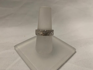 14k White Gold Diamond Confetti Collection Ring