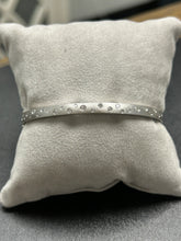 Load image into Gallery viewer, 14k White Gold Diamond Confetti Bangle
