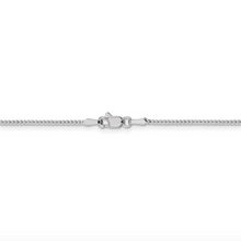 Load image into Gallery viewer, 14k White Gold 1.1mm 18&quot; Franco Chain
