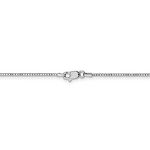 Load image into Gallery viewer, Ladies 14k White Gold 1mm Box Chain (20 Inches)
