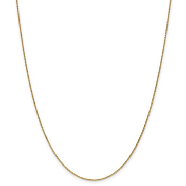 Ladies 14k Yellow Gold 1.1mm Cable Chain