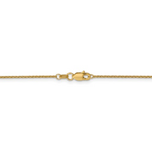 Load image into Gallery viewer, Ladies 14k Yellow Gold 1.1mm Cable Chain
