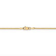 Load image into Gallery viewer, 14k Yellow Gold 1.1mm 18&quot; Franco Chain
