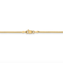 Load image into Gallery viewer, 14k Yellow Gold 1.1mm 24&quot; Franco Chain
