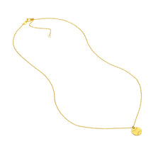 Load image into Gallery viewer, 14k Yellow Gold 18&quot; Mini Baseball Necklace.
