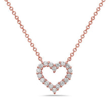 Load image into Gallery viewer, 14k Gold Diamond Heart Pendant
