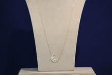 Load image into Gallery viewer, 14k Yellow Gold Diamond Fancy Crescent Moon Necklace

