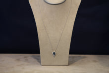 Load image into Gallery viewer, 14k White Gold Blue Topaz and Diamond Pendant
