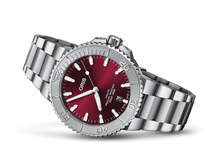 Load image into Gallery viewer, Oris Stainless Steel Aquis Date Cherry Edition Watch (41.5mm)
