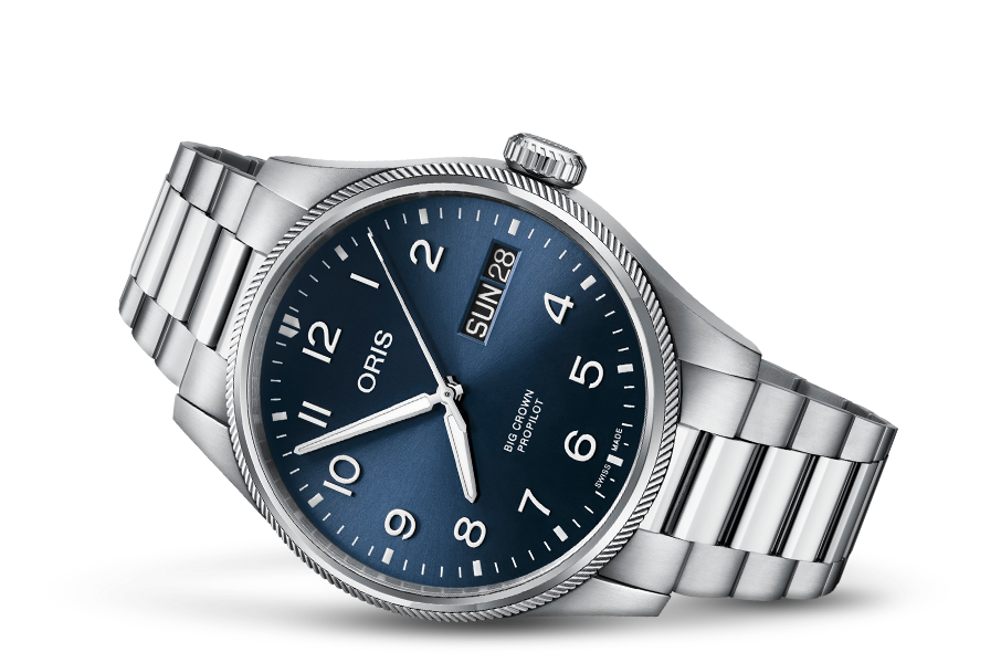 Oris Stainless Steel Big Crown Pro Pilot Day Date Watch 44 mm