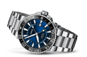 Oris Stainless Steel Aquis GMT Date Watch (43.5 mm)