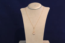 Load image into Gallery viewer, 14k Rose Gold Morganite and Diamond Pendant
