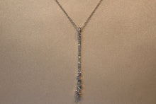 Load image into Gallery viewer, 14k White Gold Diamond Drop Pendant
