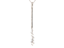 Load image into Gallery viewer, 14k White Gold Diamond Drop Pendant
