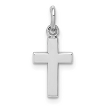 Load image into Gallery viewer, 14k White Gold Cross Charm
