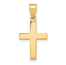 Load image into Gallery viewer, 14k Yellow Gold Polished Cross Charm
