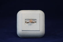 Load image into Gallery viewer, 14k Rose Gold Diamond Engagment Ring Lotus Style Remount
