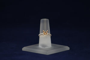 14k Rose Gold Diamond Engagement Ring Remount