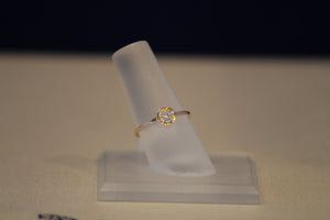 14k Rose Gold Bezel Set Diamond Cluster Ring