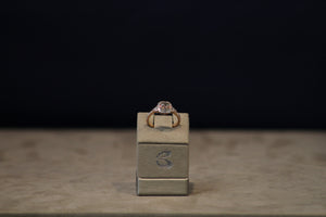 14k Rose Gold Chocolate & White Diamond Ring