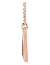 Load image into Gallery viewer, 14k Rose Gold &quot;V&quot; Shaped Necklace
