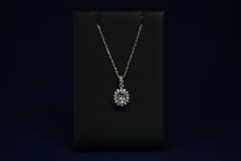 Load image into Gallery viewer, 14k Rose Gold Oval Morganite and Diamond Pendant
