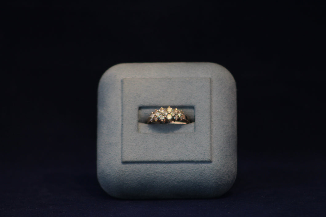 14k Rose Gold Princess Diamond Ring