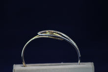 Load image into Gallery viewer, 14k Two-Tone Diamond Bangle
