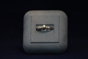 14k Two-Tone White & Yellow Gold Diamond Engagement Ring