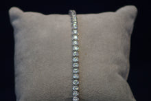 Load image into Gallery viewer, 14k White Gold Basket Shape Diamond Tennis Bracelet
