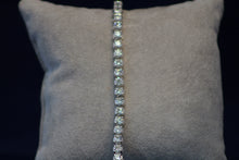 Load image into Gallery viewer, 14k White Gold Basket Shape Diamond Tennis Bracelet

