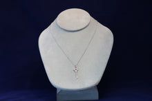 Load image into Gallery viewer, 14k White Gold Diamond Fancy Heart Key Pendant

