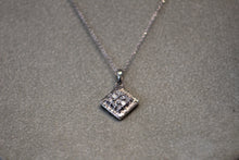 Load image into Gallery viewer, 14k White Gold Diamond Pendant
