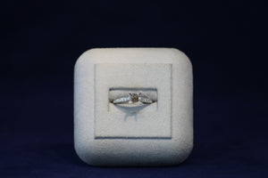 14k White Gold Diamond Engagement Ring Setting