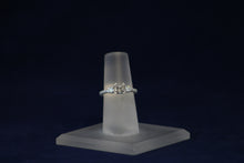 Load image into Gallery viewer, 14k White Gold Past, Present, Future Diamond Engagement Ring Remount
