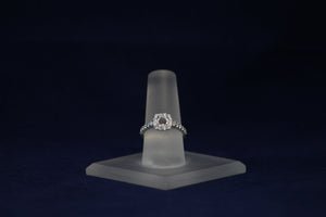 14k White Gold Diamond Engagement Ring Remount