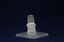 Load image into Gallery viewer, 14k White Gold Double Row Diamond Wedding Band
