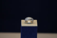 Load image into Gallery viewer, 14k White Gold Diamond Dome Ring
