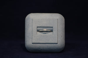 14k White Gold Diamond Double Baguette Ring