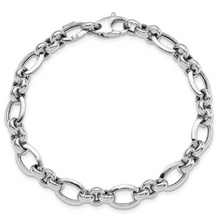 Load image into Gallery viewer, 14k White Gold Polished Bracelet (7.5 Inches)
