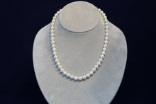 Load image into Gallery viewer, 18 Inch 7.5mm Japanese Akoya Pearl Strand with White Gold Clasp
