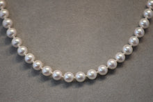 Load image into Gallery viewer, 18 Inch Akoya Pearl Necklace with 7mm Pearls
