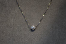 Load image into Gallery viewer, 14k White Gold 8mm Cultured Freshwater Pearl Necklace on a 16&quot; Box Chain
