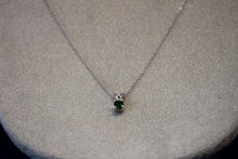 Load image into Gallery viewer, 14k White Gold Green Tourmaline Pendant
