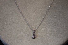 Load image into Gallery viewer, 14k White Gold Diamond Teardrop Shaped Pendant
