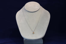 Load image into Gallery viewer, 14k White Gold Citrine &amp; Diamond Pendant
