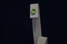 Load image into Gallery viewer, 14k White Gold Peridot Earrings
